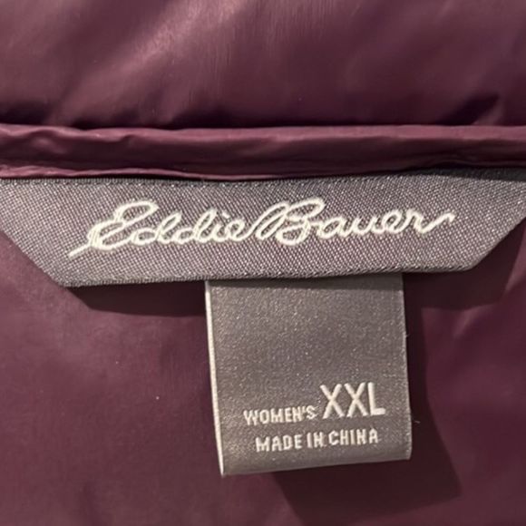 EDDIE BAUER Luna Peak Women’s Down Coat Sz XXL Wine - Picture 3 of 15